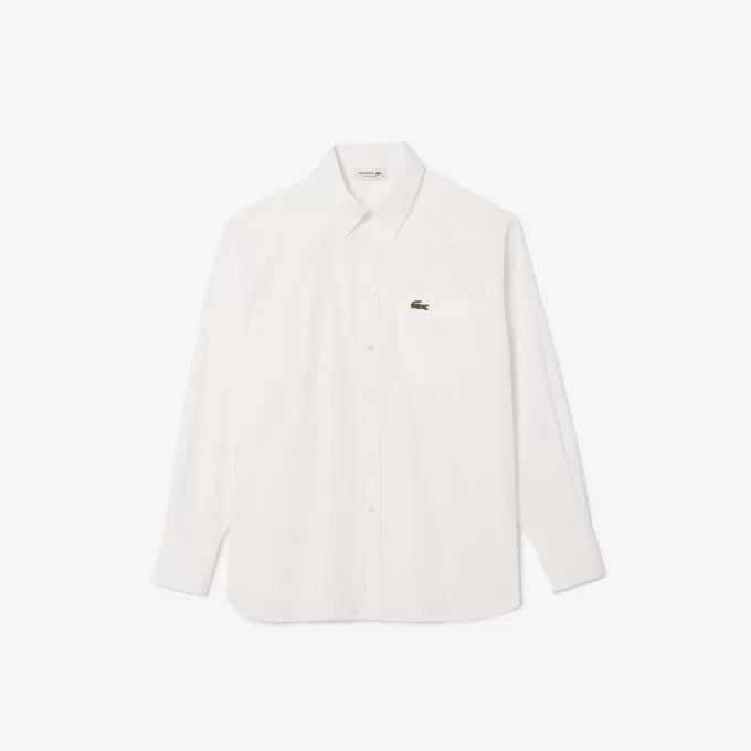 Oversized Fit bomuldspoplinskjorte