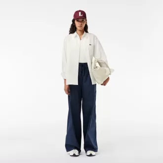 Oversized Fit bomuldspoplinskjorte