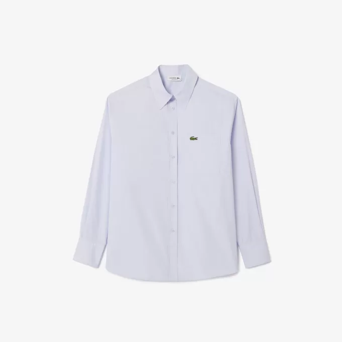Oversized Fit bomuldspoplinskjorte