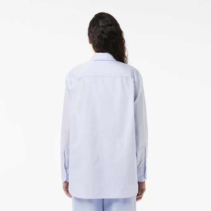 Oversized Fit bomuldspoplinskjorte