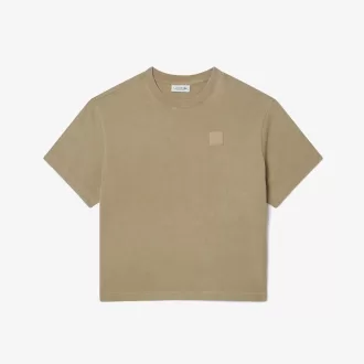Oversized T-shirt i vasket effekt i bomuld