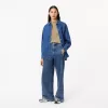 Oversized T-shirt i vasket effekt i bomuld