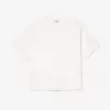 Oversized T-shirt med tennisbroderi i bomuld