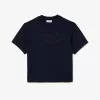 Oversized T-shirt med tennisbroderi i bomuld