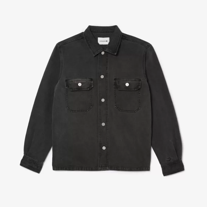 Oversized denim overshirt