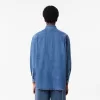 Oversized denim skjorte med brystlomme