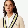 Oversized uld V-hals tennistrøje