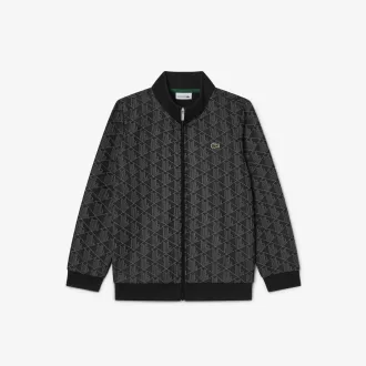 Paris Monogram Sweatshirt med høj hals med lynlås