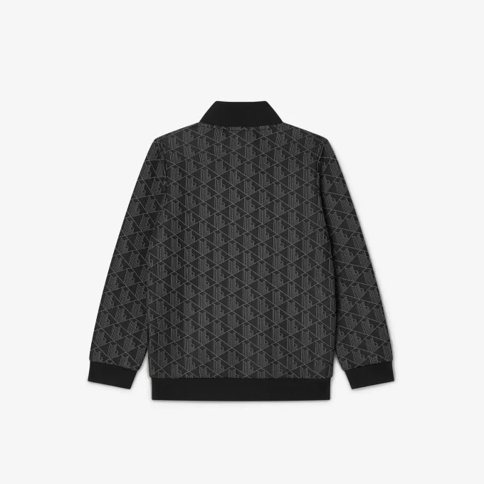 Paris Monogram Sweatshirt med høj hals med lynlås
