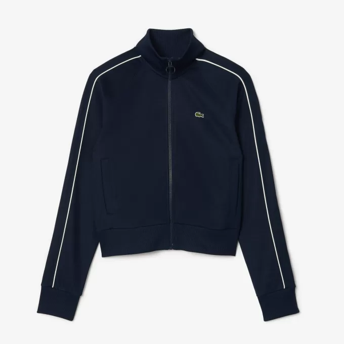 Paris Zip-Up Interlock Piqué Sweatshirt