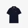 Petit Piqué poloshirt med stribe krave