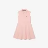Pigers Lacoste Fit og Flare Stretch Piqué Polo Dress