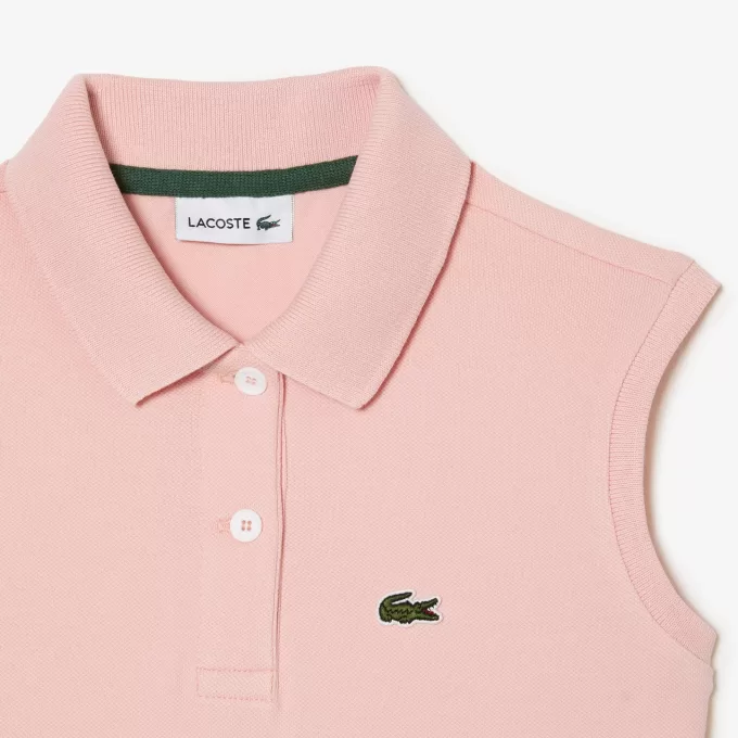 Pigers Lacoste Fit og Flare Stretch Piqué Polo Dress