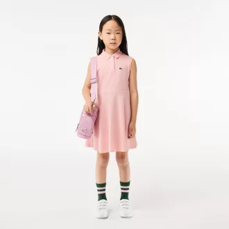 Pigers Lacoste Fit og Flare Stretch Piqué Polo Dress