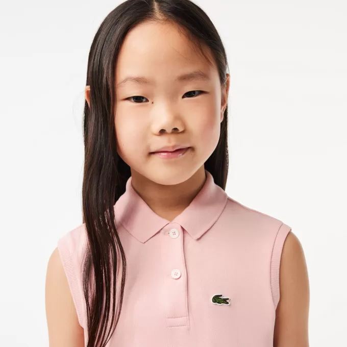 Pigers Lacoste Fit og Flare Stretch Piqué Polo Dress
