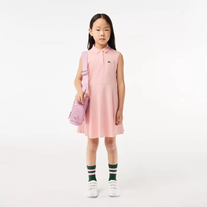 Pigers Lacoste Fit og Flare Stretch Piqué Polo Dress