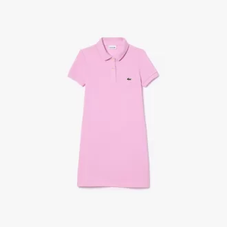 Piges polo-stil bomuldskjole