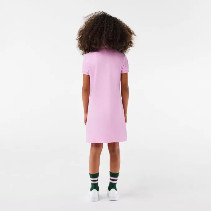 Piges polo-stil bomuldskjole