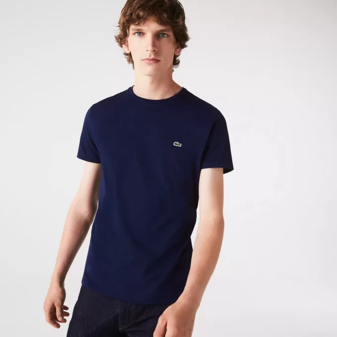 Pima Bomuld Jersey T-shirt med rund hals til mænd