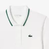 Piqué sport poloshirt med kontraststribet krave