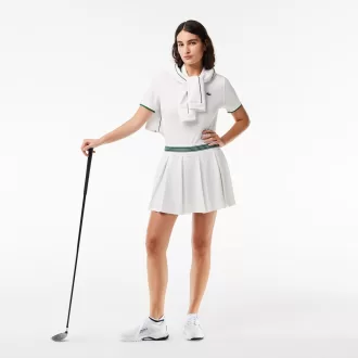 Piqué sport poloshirt med kontraststribet krave
