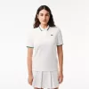Piqué sport poloshirt med kontraststribet krave