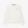 Piqué sweatshirt med rund hals