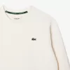 Piqué sweatshirt med rund hals