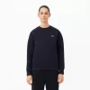Piqué sweatshirt med rund hals