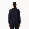 Piqué sweatshirt med rund hals