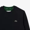 Piqué sweatshirt med rund hals