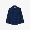 Plaid flannel overshirt