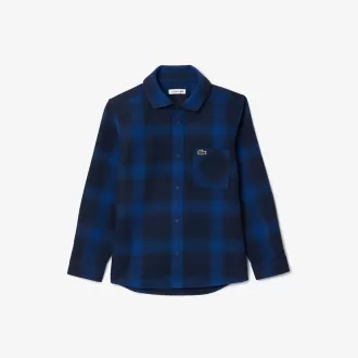 Plaid flannel overshirt