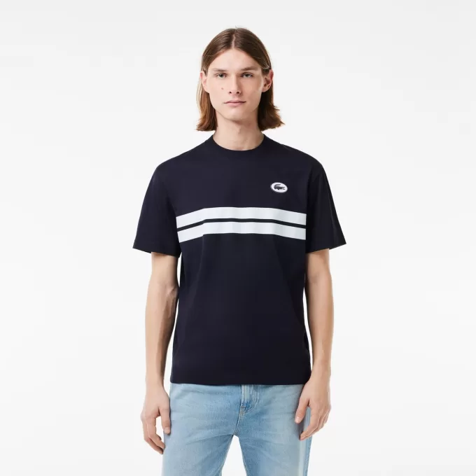 Print Tilbage Bomuld T-shirt