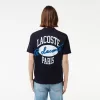 Print Tilbage Bomuld T-shirt