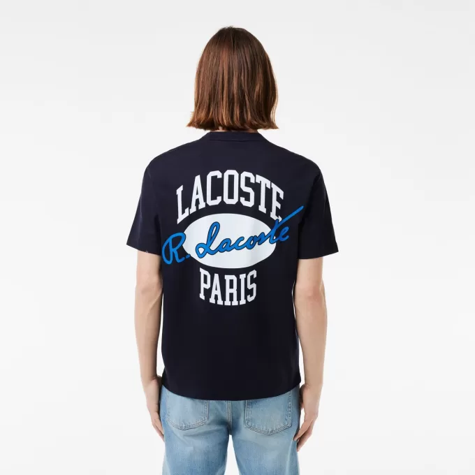 Print Tilbage Bomuld T-shirt