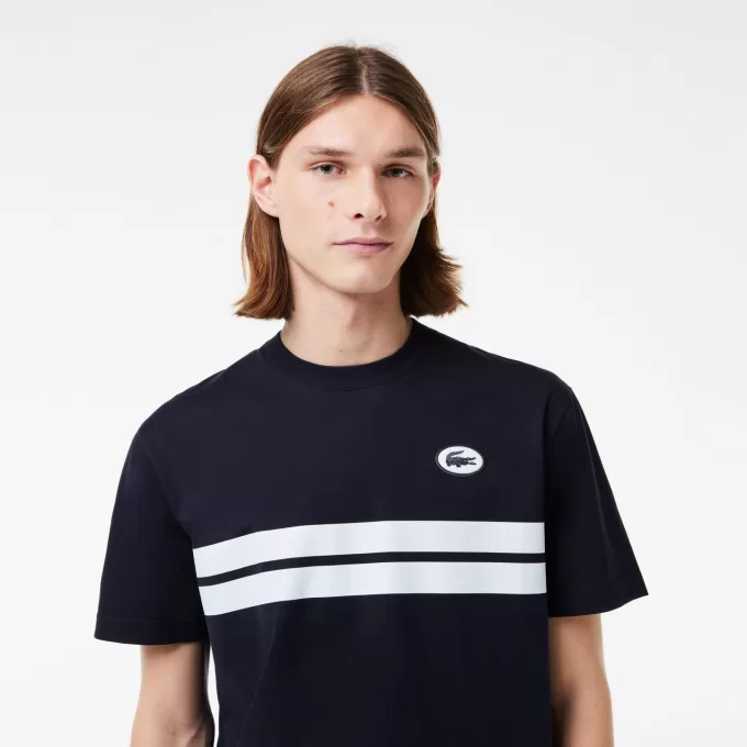 Print Tilbage Bomuld T-shirt