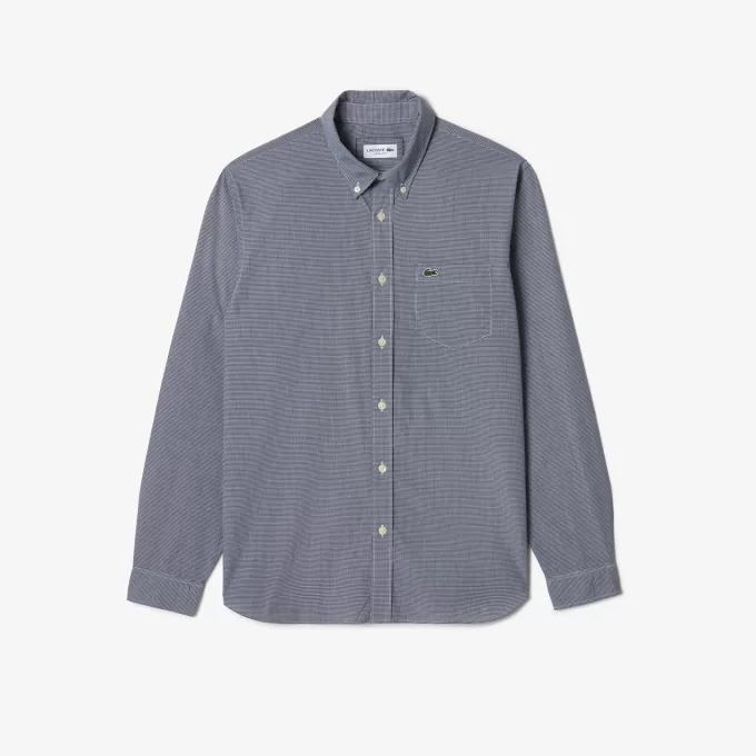 Regular Fit Gingham Poplin skjorte