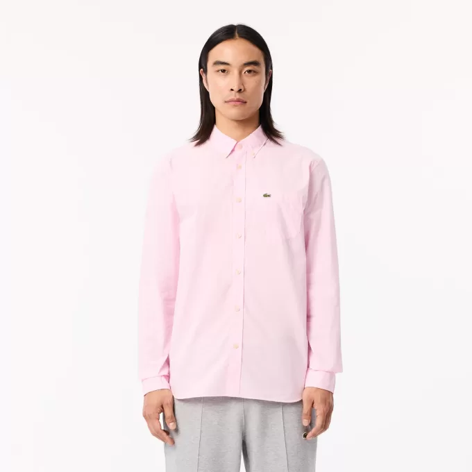 Regular Fit Gingham Poplin skjorte