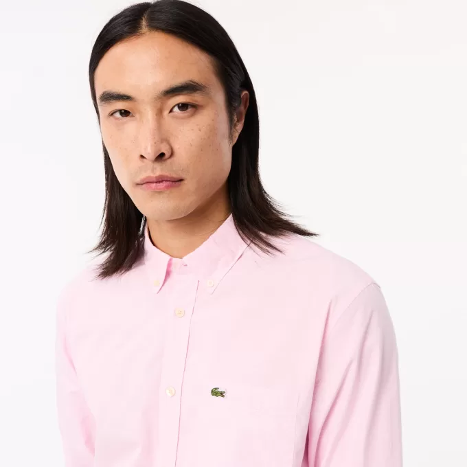 Regular Fit Gingham Poplin skjorte