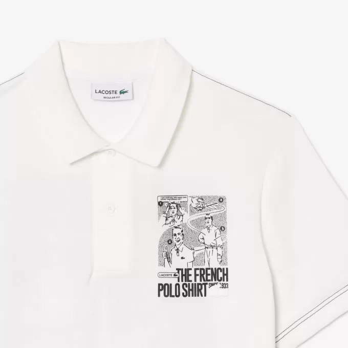 Regular Fit Lacoste Movement Poloshirt med tryk