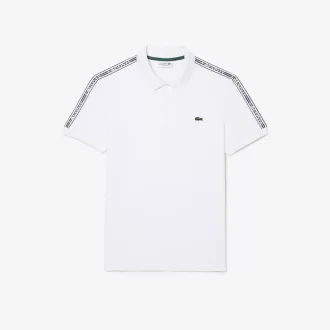 Regular Fit Logo Stripe Stretch Bomuld Poloshirt