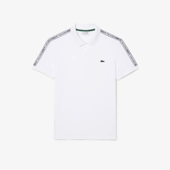 Regular Fit Logo Stripe Stretch Bomuld Poloshirt
