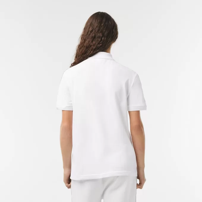 Regular Fit Logo Stripe Stretch Bomuld Poloshirt