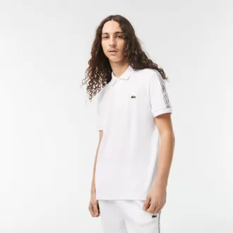 Regular Fit Logo Stripe Stretch Bomuld Poloshirt