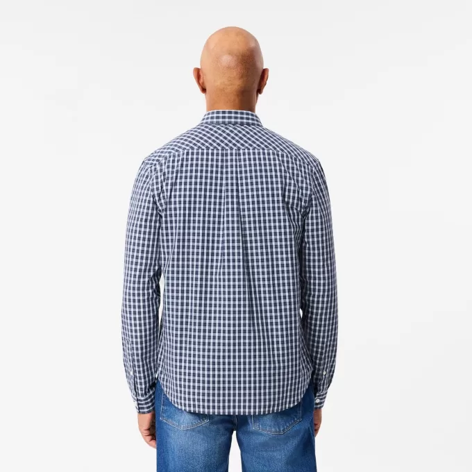 Regular Fit Plaid Poplin skjorte