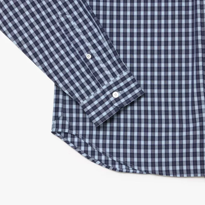 Regular Fit Plaid Poplin skjorte