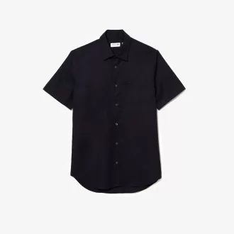 Regular Fit Solid Bomuldsskjorte til mænd