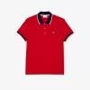 Regular Fit Stretch Bomuld Piqué Poloshirt med kontrastkrave