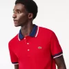 Regular Fit Stretch Bomuld Piqué Poloshirt med kontrastkrave